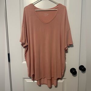 Time and Tru women’s Peach Flowy T-Shirt size XXXL